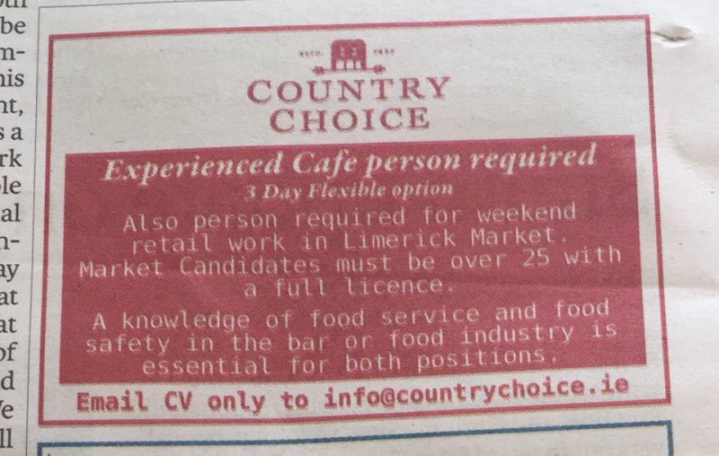 Nenagh Guardian - Cafe Person