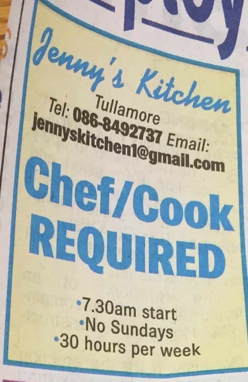 Midland Tribune - Chef/Cook