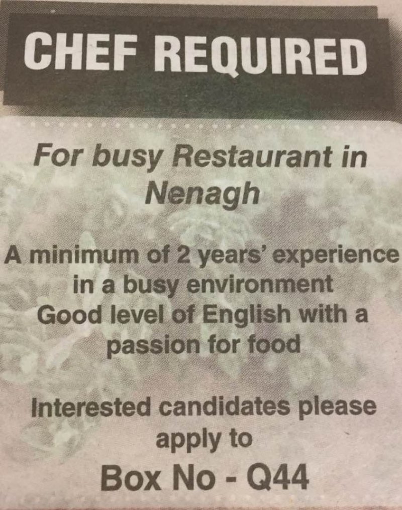 Nenagh Guardian - Chef