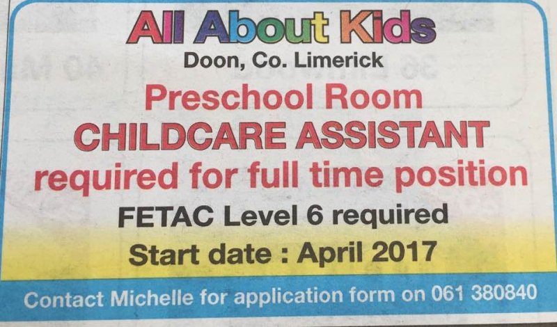Tipperary Star - Childcare Assistant