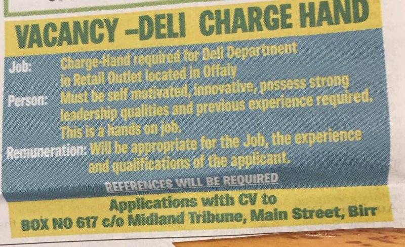 Midland Tribune - Deli Charge Hand