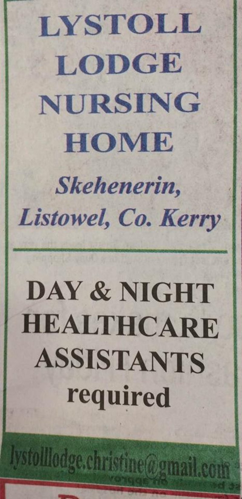 Limerick Leader - Day & Night Healthcare Assistants