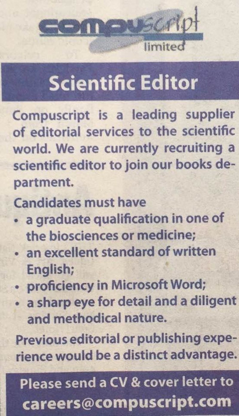 Limerick Leader - Scientific Editor