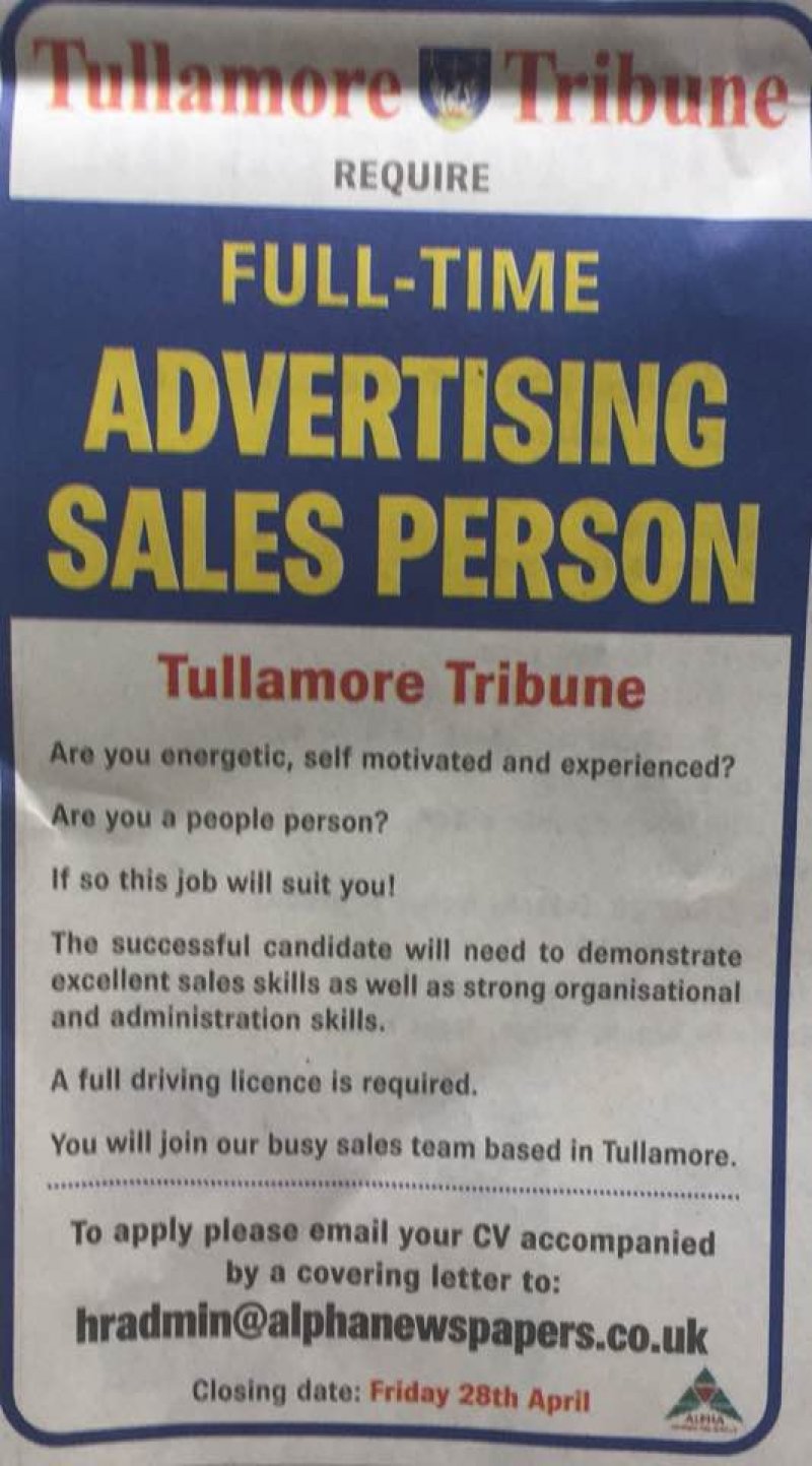 Midland Tribune - Full Time Advertising Sales Person1