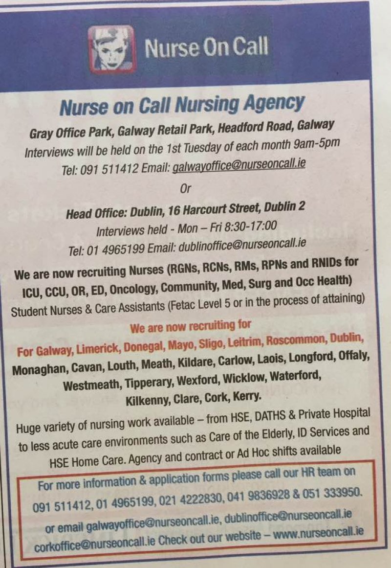 Limerick Leader - Nursing Vacancies