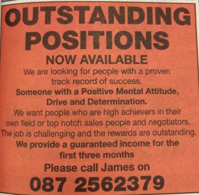 Tipperary Star - Outstanding Positions