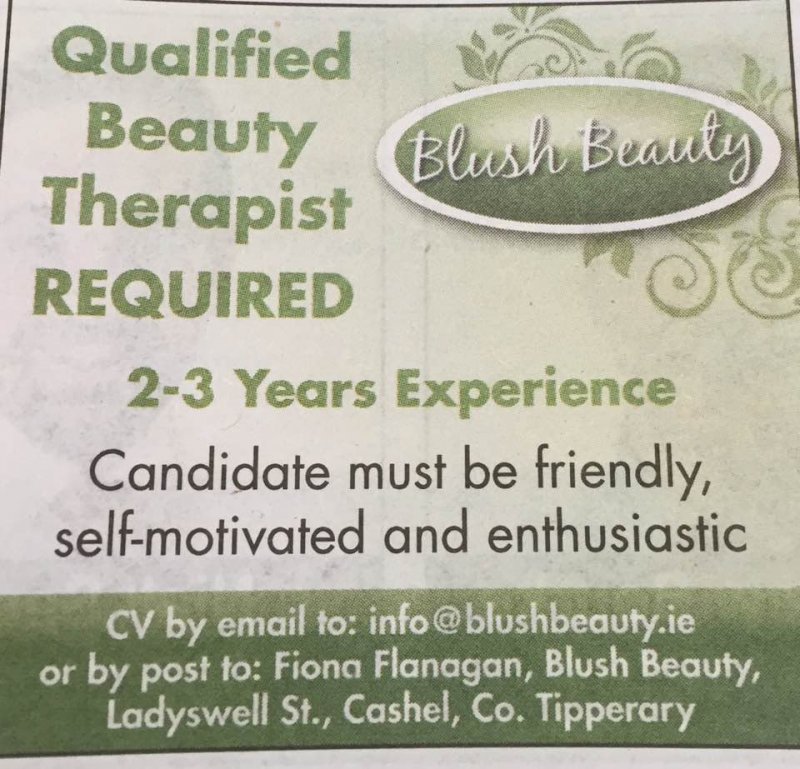 Tipperary Star - Qualified Beauty Therapist