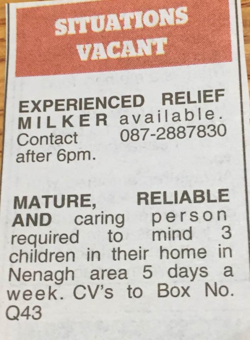 Nenagh Guardian - Situations Vacant
