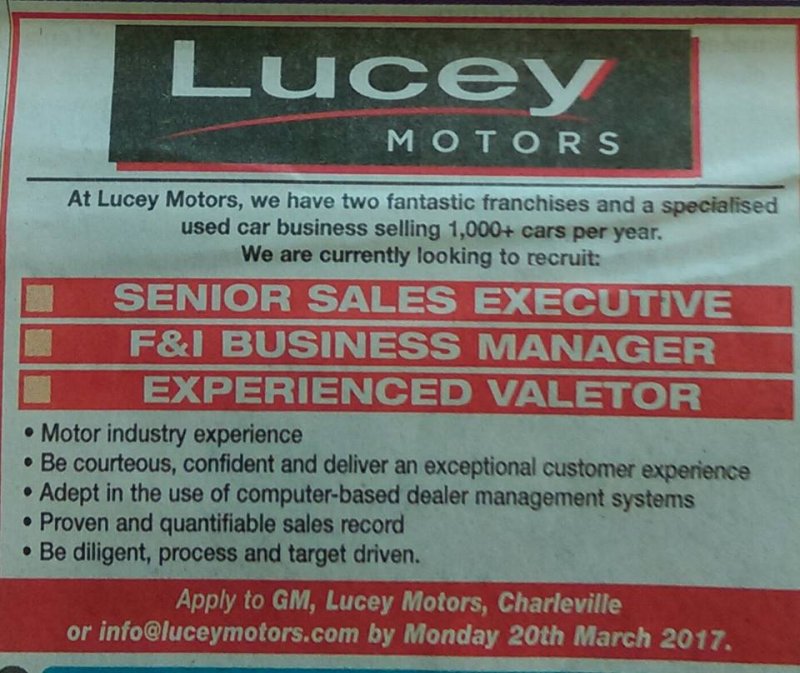 The Limerick Leader: Lucey Motors