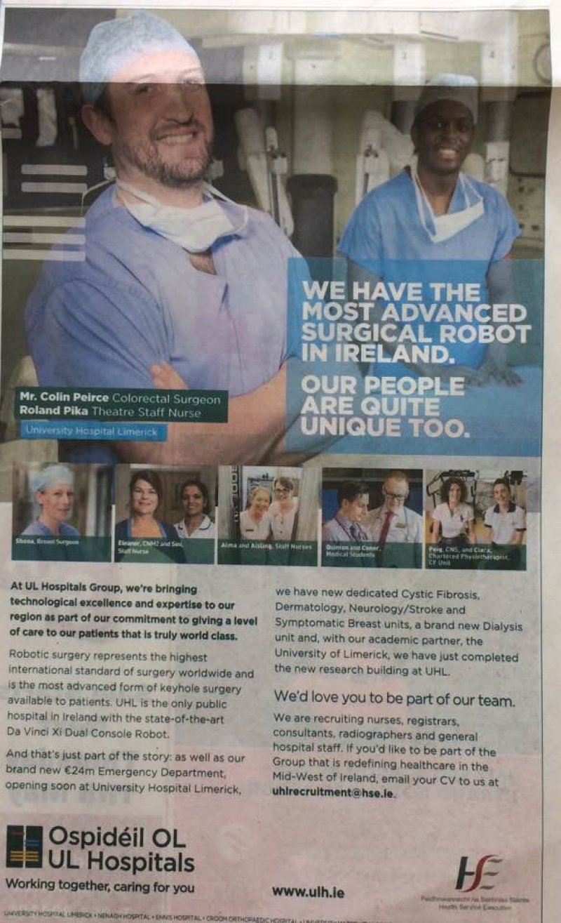 Limerick Leader - Vacancies - University Hospital Limerick