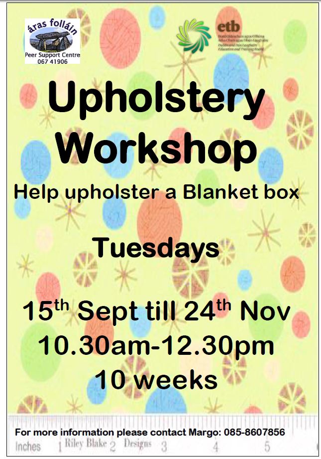 Upholstery workshop