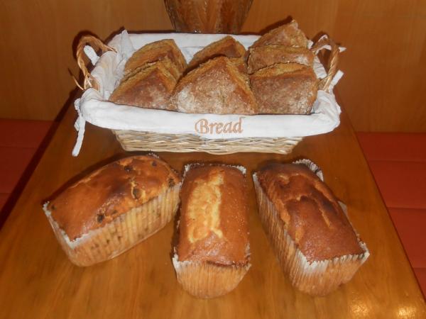 Selection of Homemade Brown Bread, Scones & Maderia
