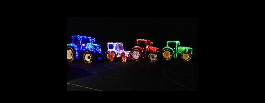 Parade of Lights: Christmas Tractors!