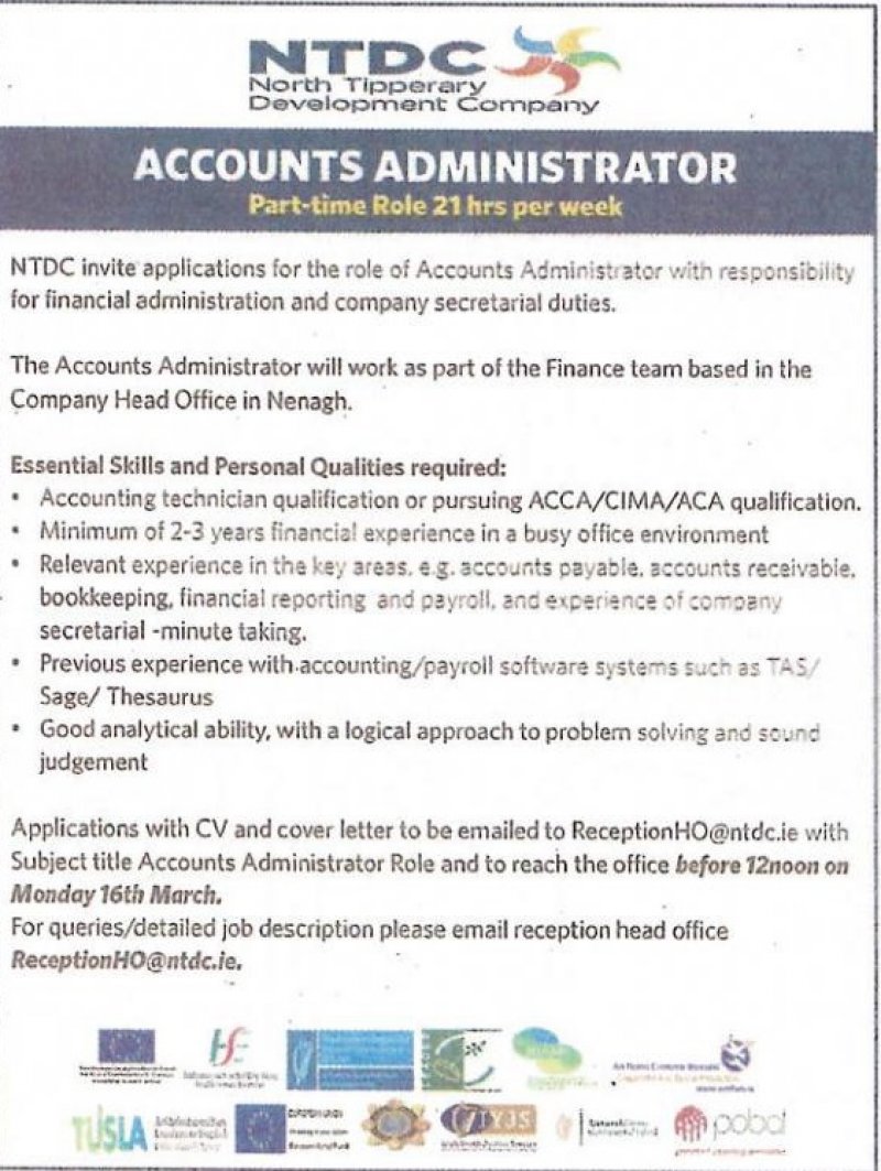 Accounts Administrator Part-Time