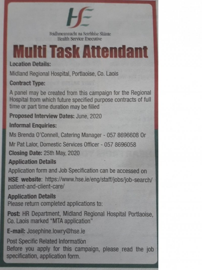 Multi-Task Attendant Required