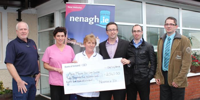 Nenagh.ie 10K Cheque Presentation