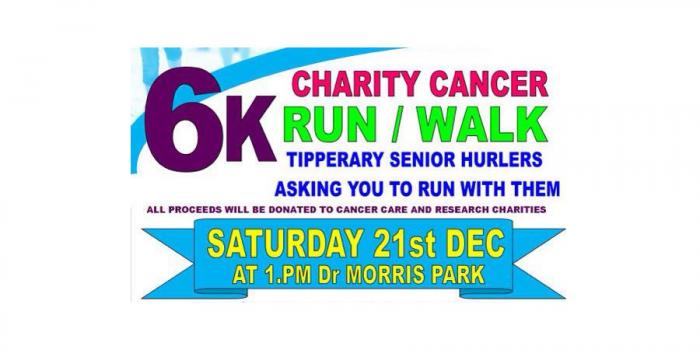 Tipperary Senior Hurlers Invite You to Run 6K With Them for Cancer Care
