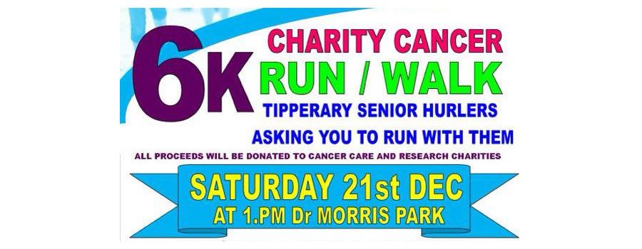 Tipperary Senior Hurlers Invite You to Run 6K With Them for Cancer Care