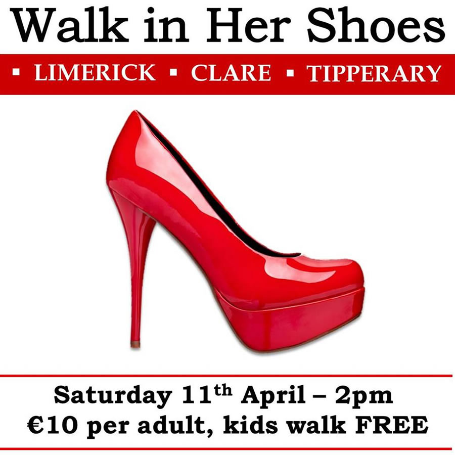 Men to Wear High Heels in Effort to Raise a Discussion Around Sexual Violence Nenagh.ie